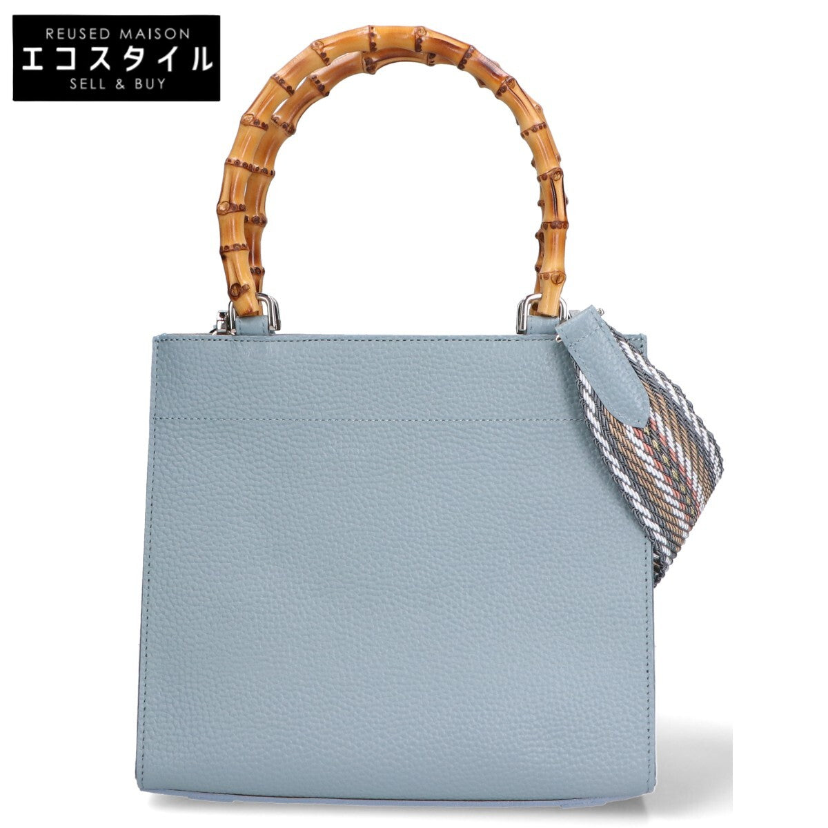 A.D.M.J. Accessoires De Mademoiselle ADMJ 【美品】バンブーハンドル 2WAYショルダー ハンドバッグ