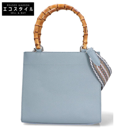 A.D.M.J. Accessoires De Mademoiselle ADMJ 【美品】バンブーハンドル 2WAYショルダー ハンドバッグ