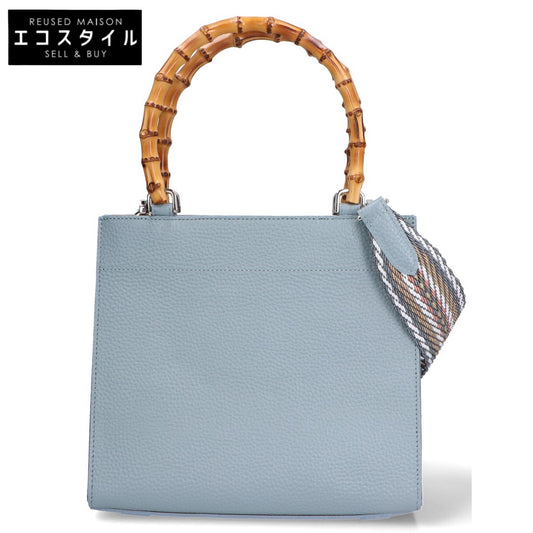 A.D.M.J. Accessoires De Mademoiselle ADMJ 【美品】バンブーハンドル 2WAYショルダー ハンドバッグ