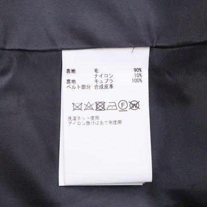 THIRD MAGAZINE サードマガジン A0843FJ 404 ﾌﾞﾗｯｸ ｳｰﾙ ﾊｳﾝﾄﾞﾄｩｰｽｼﾞｬｹｯﾄｺｰﾄ コート 9