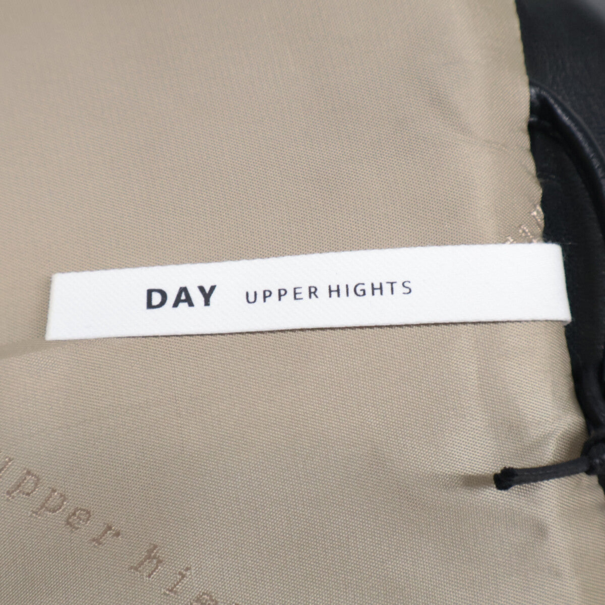 upper hights アッパーハイツ 870D00902BLK 24SS ﾌﾞﾗｯｸ ﾌｪｲｸﾚｻﾞｰ THE RIDERS SHORT ﾀﾞﾌﾞﾙﾗｲﾀﾞｰｽｼﾞｬｹｯﾄ ジャケット 1