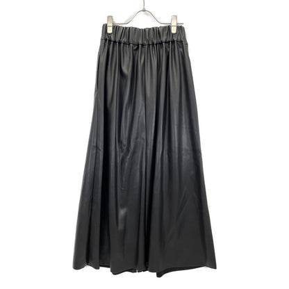 upper hights アッパーハイツ 20JD00602BLK 24SS ﾌﾞﾗｯｸ ﾌｪｲｸﾚｻﾞｰ Kylie ﾌﾚｱｽｶｰﾄ スカート 1