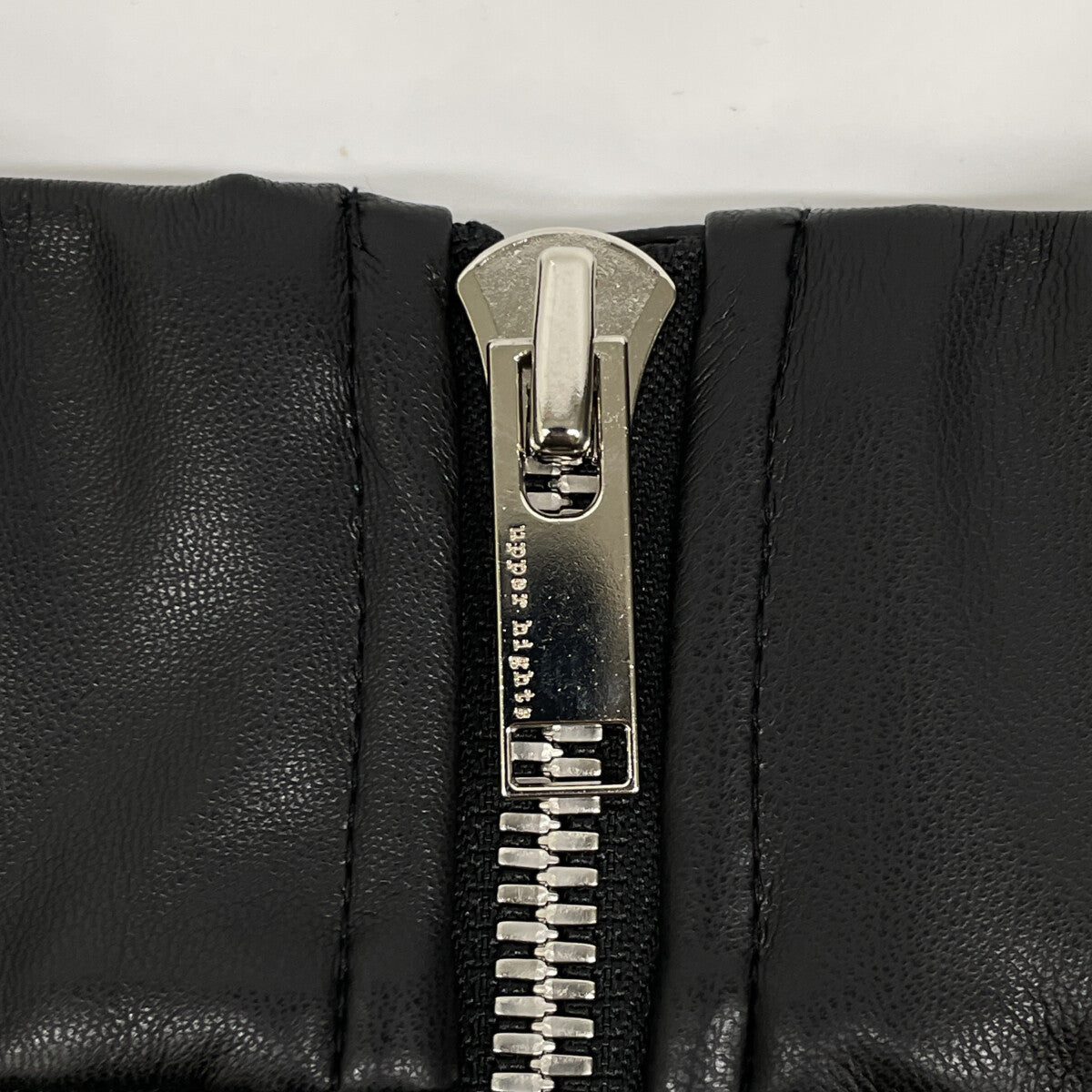 upper hights アッパーハイツ 20JD00602BLK 24SS ﾌﾞﾗｯｸ ﾌｪｲｸﾚｻﾞｰ Kylie ﾌﾚｱｽｶｰﾄ スカート 1