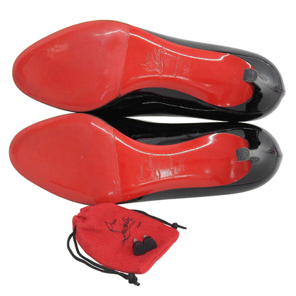 Christian Louboutin クリスチャンルブタン パテント SIMPLE PUMP シンプル パンプス レッドソール レディース ブラック 36 1/2 36.5 シューズ 36.5