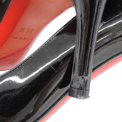 Christian Louboutin クリスチャンルブタン パテント SIMPLE PUMP シンプル パンプス レッドソール レディース ブラック 36 1/2 36.5 シューズ 36.5