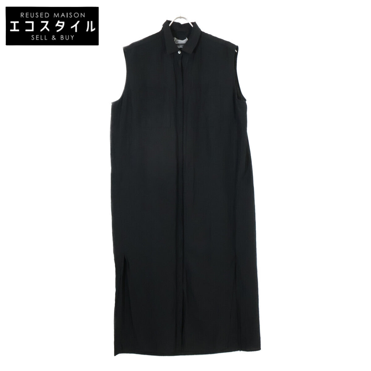 Chaos カオス 24SS CH209102ER ﾌﾞﾗｯｸ ﾘﾈﾝ混 ﾃﾞｻﾞｰﾗｼｬﾂﾜﾝﾋﾟｰｽ ワンピース F