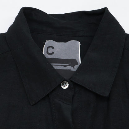 Chaos カオス 24SS CH209102ER ﾌﾞﾗｯｸ ﾘﾈﾝ混 ﾃﾞｻﾞｰﾗｼｬﾂﾜﾝﾋﾟｰｽ ワンピース F