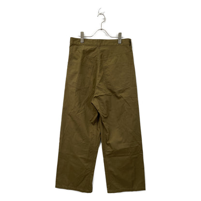 CONTE コンテ 25SS 8514-144-0030 ｶｰｷ ｺｯﾄﾝ×ﾘﾈﾝ ﾗｯﾌﾟﾁﾉﾃｰﾊﾟｰﾄﾞﾜｲﾄﾞﾊﾟﾝﾂ ボトムス 38