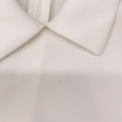 YOKOCHAN ヨーコチャン YCB-124-421 24年製 ﾎﾜｲﾄ ﾎﾞﾘｭｰﾑｽﾘｰﾌﾞﾎﾟｲﾝﾄｶﾗｰﾌﾞﾗｳｽ トップス F