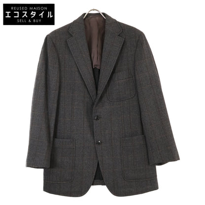 Belvest ベルベスト 【ESTNATION別注】ｸﾞﾚｰ×ﾌﾞﾗｳﾝ ｳｰﾙ100 3B ｼﾞｬｹｯﾄ ジャケット 48