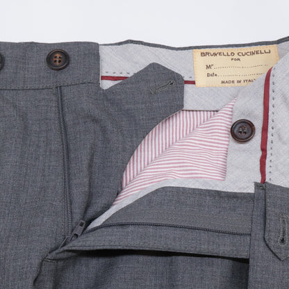 BRUNELLO CUCINELLI ブルネロクチネリ ｸﾞﾚｰ ｳｰﾙ ｽﾗｯｸｽﾊﾟﾝﾂ ボトムス 46