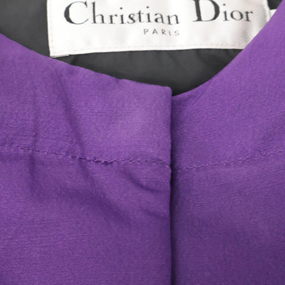 Christian Dior クリスチャンディオール 347C52A1537 BEE シルク混 ベルト付きパファ― ジャケット XS