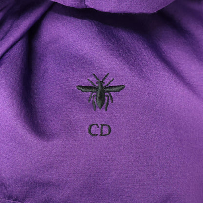 Christian Dior クリスチャンディオール 347C52A1537 BEE シルク混 ベルト付きパファ― ジャケット XS