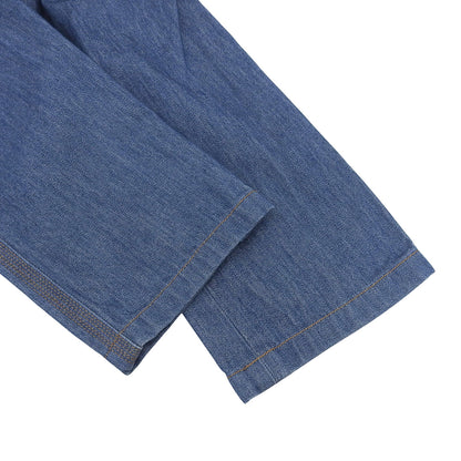 VALENTINO ヴァレンティノ レザーパッチボタン フライ デニムパンツ ボトムス メンズ ブルー S29 L32 JVODEJC12PR ボトムス S29 L32