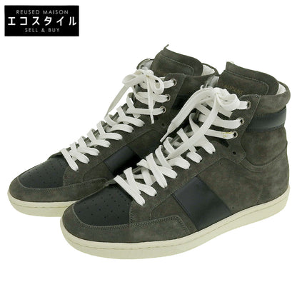 SAINT LAURENT PARIS サンローランパリ スエード ハイカット スニーカー シューズ メンズ ダークグレー 40 418026 シューズ 40