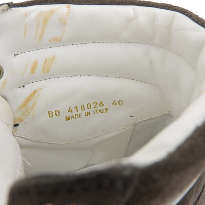 SAINT LAURENT PARIS サンローランパリ スエード ハイカット スニーカー シューズ メンズ ダークグレー 40 418026 シューズ 40