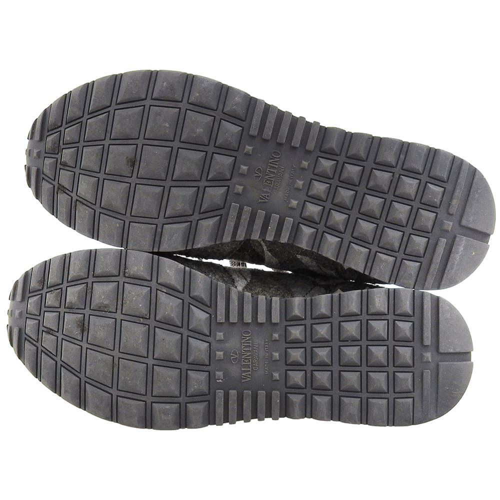 Valentino Garavani ヴァレンティノガラヴァーニ カモフラローカットスニーカー シューズ メンズ グレー 25.0cm LSJ723Y シューズ 40