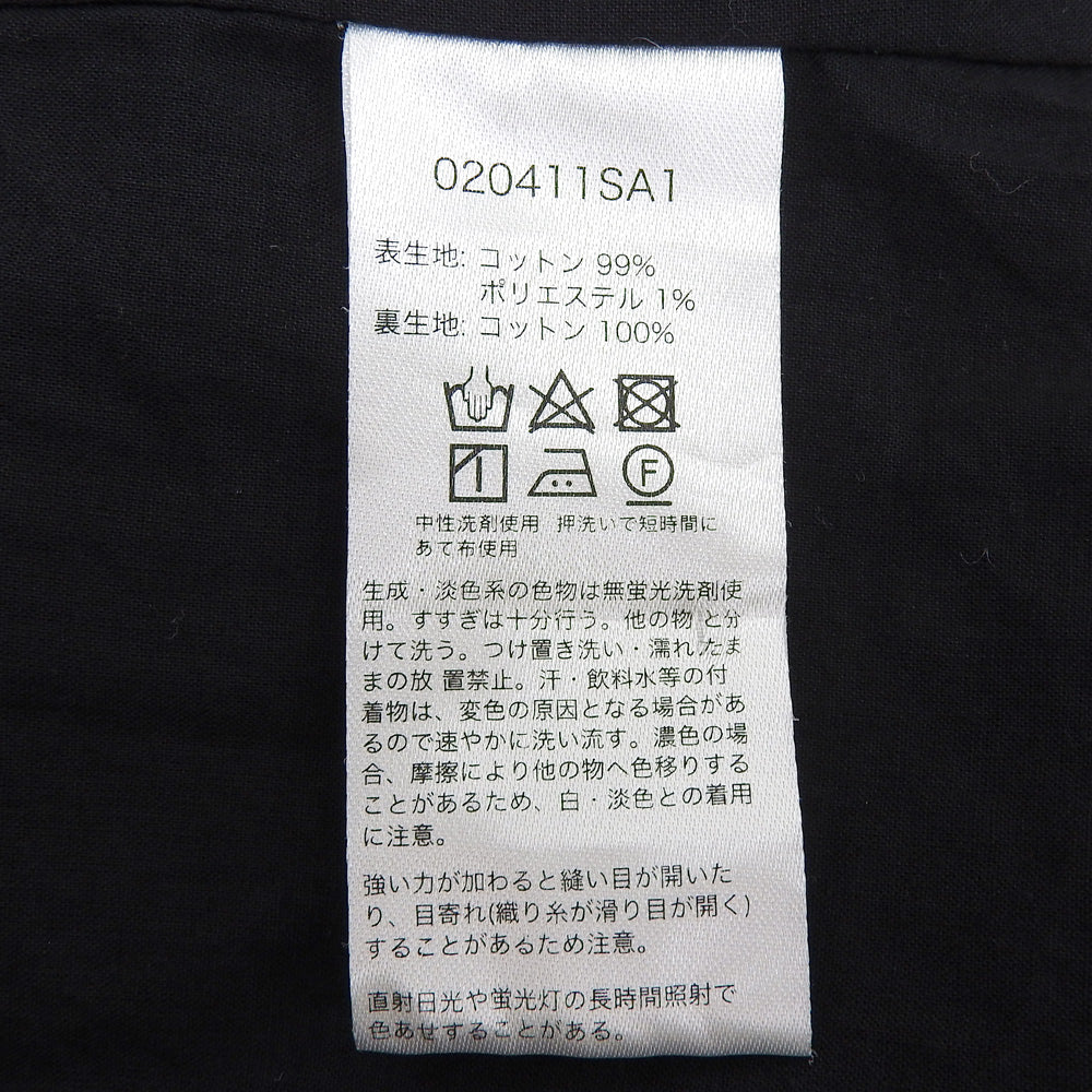 Saramallika サラマリカ ダブルフラワープリント コットン ワンピース レディース ホワイト×ブラック ワンピース ―