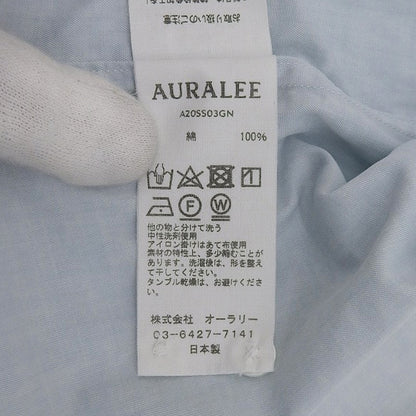 AURALEE オーラリー WASHED FINX TWILL GRADATION DYED SHIRTS グラデーション長袖シャツ トップス メンズ ライトブルー 0 A20SS03GN 20SS トップス 0