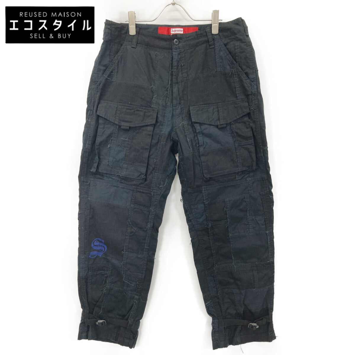 Supreme シュプリーム 【×JUNYA WATANABE】21AW ﾌﾞﾗｯｸ Patchwork Cargo Pant ボトムス 34