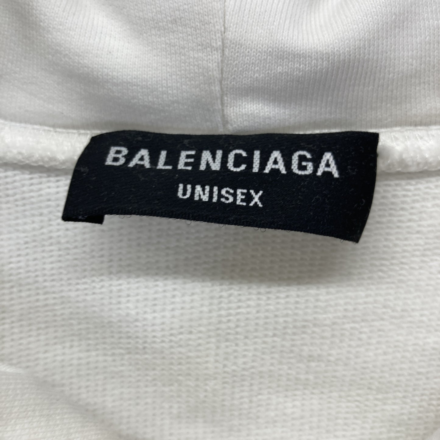 BALENCIAGA バレンシアガ 【UNISEX】674986 22SS ﾎﾜｲﾄ ｶﾚｯｼﾞﾌｰﾃﾞｨ ﾊﾟｰｶ トップス L