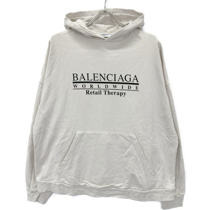 BALENCIAGA バレンシアガ 【UNISEX】675003 21年 ｱｲﾎﾞﾘｰ ﾘﾃｲﾙｾﾗﾋﾟｰ ﾛｺﾞﾌﾟﾘﾝﾄﾌｰﾃﾞｨ ﾊﾟｰｶ トップス 2