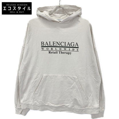 BALENCIAGA バレンシアガ 【UNISEX】675003 21年 ｱｲﾎﾞﾘｰ ﾘﾃｲﾙｾﾗﾋﾟｰ ﾛｺﾞﾌﾟﾘﾝﾄﾌｰﾃﾞｨ ﾊﾟｰｶ トップス 2