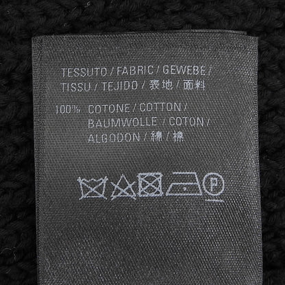 BALENCIAGA バレンシアガ コットン タートルネック クロップドニット トップス レディース ブラック XS 682002 21年 トップス XS