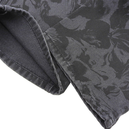 BALENCIAGA バレンシアガ フラワー総柄 ウォッシュ デニムパンツ ボトムス レディース ブラック 26 626106 20年 ボトムス 26