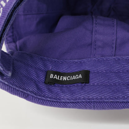 BALENCIAGA バレンシアガ 22SS 680739 410B2 USED加工 SNOWBOARD ロゴ刺繍 ベースボール キャップ 帽子 L 59cm