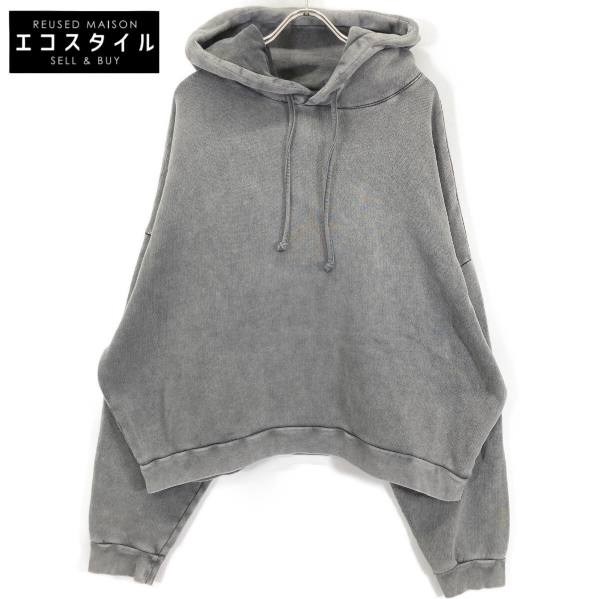 ACNE STUDIOS アクネ ストゥディオズ 25AW ﾌｪｲﾃﾞｯﾄﾞﾌﾞﾗｯｸ ﾌｰﾃﾞｯﾄﾞｾｰﾀｰ トップス M