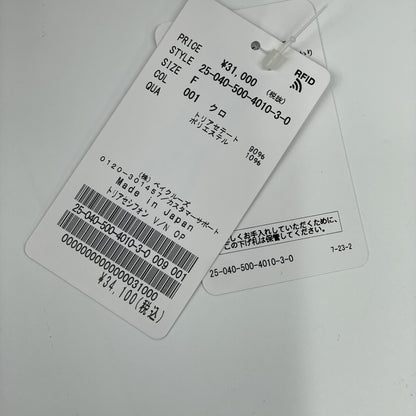 Deuxieme Classe ドゥーズィエムクラス 25-040-500-4010 25年製 ﾌﾞﾗｯｸ ﾄﾘｱｾｼﾌｫﾝ Vﾈｯｸ ﾜﾝﾋﾟｰｽ ワンピース F