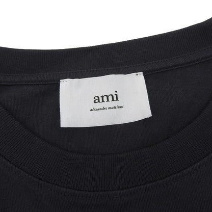 AMI PARIS アミパリス フランス ロゴTシャツ トップス レディース ブラック L トップス L