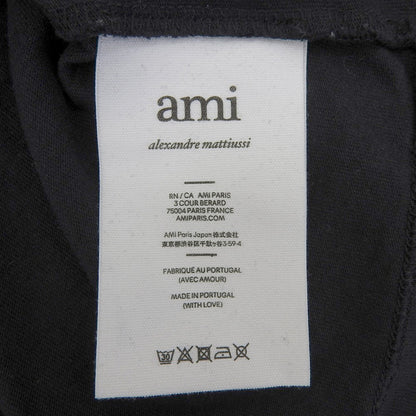 AMI PARIS アミパリス フランス ロゴTシャツ トップス レディース ブラック L トップス L