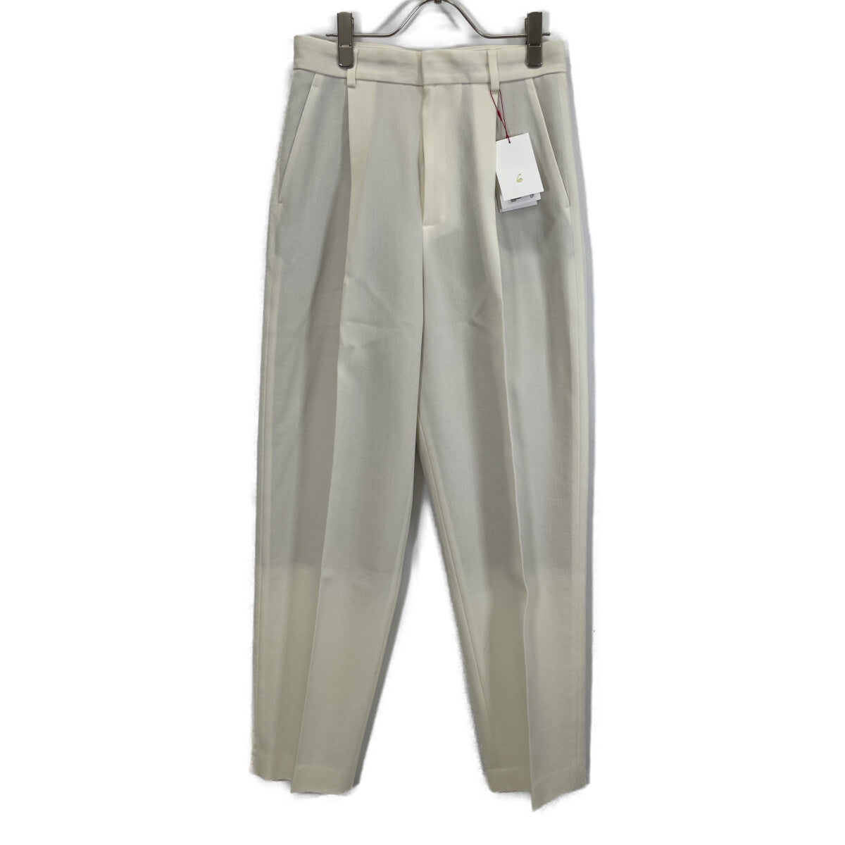 6 ROKU ロク ﾎﾜｲﾄ ｳｰﾙ KARSEY PANTS ｽﾗｯｸｽﾊﾟﾝﾂ ボトムス 38