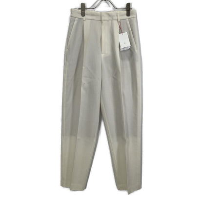 6 ROKU ロク ﾎﾜｲﾄ ｳｰﾙ KARSEY PANTS ｽﾗｯｸｽﾊﾟﾝﾂ ボトムス 38