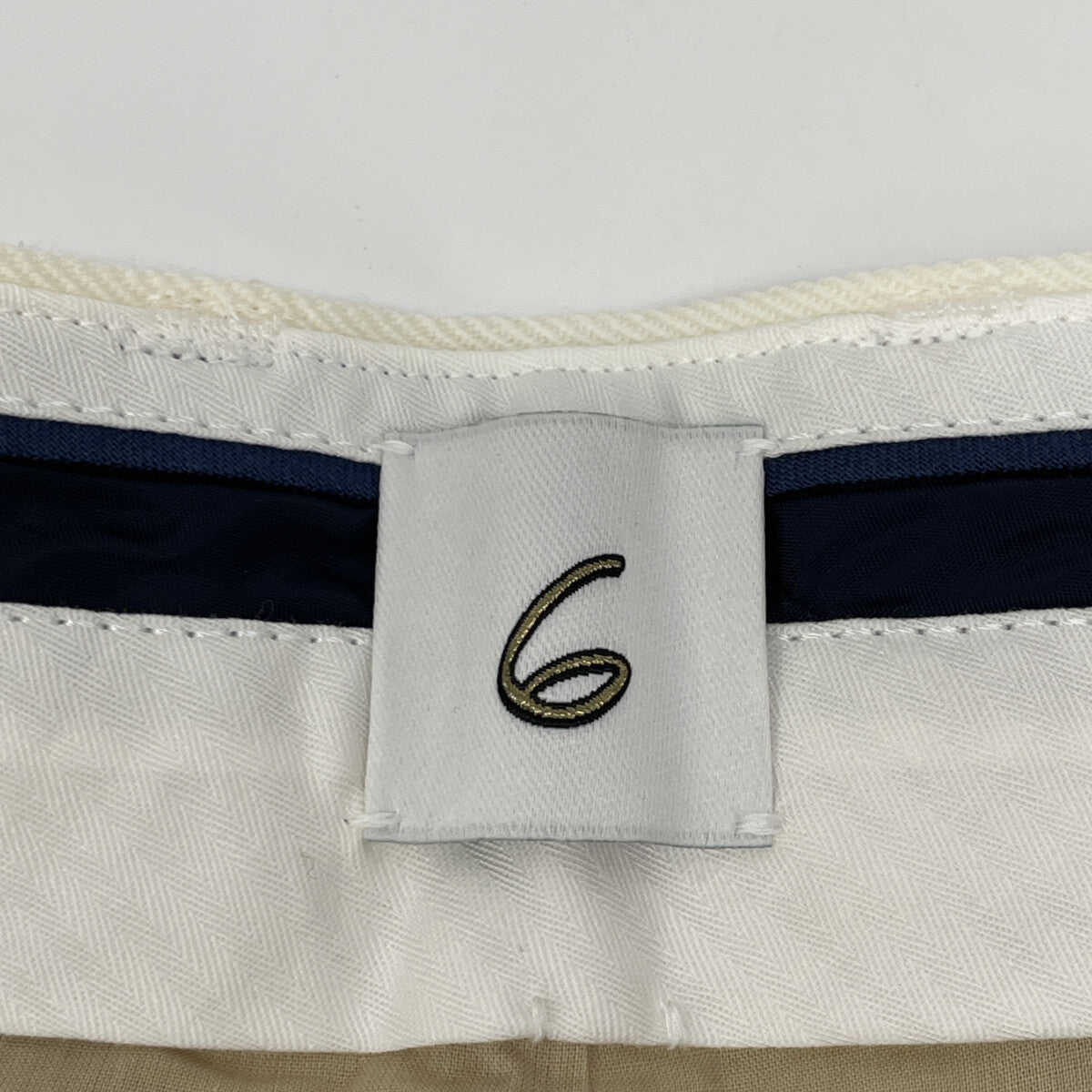 6 ROKU ロク ﾎﾜｲﾄ ｳｰﾙ KARSEY PANTS ｽﾗｯｸｽﾊﾟﾝﾂ ボトムス 38