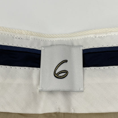 6 ROKU ロク ﾎﾜｲﾄ ｳｰﾙ KARSEY PANTS ｽﾗｯｸｽﾊﾟﾝﾂ ボトムス 38