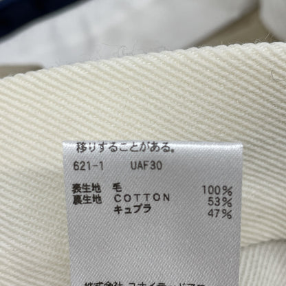 6 ROKU ロク ﾎﾜｲﾄ ｳｰﾙ KARSEY PANTS ｽﾗｯｸｽﾊﾟﾝﾂ ボトムス 38