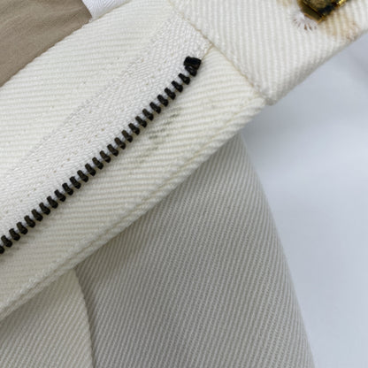 6 ROKU ロク ﾎﾜｲﾄ ｳｰﾙ KARSEY PANTS ｽﾗｯｸｽﾊﾟﾝﾂ ボトムス 38