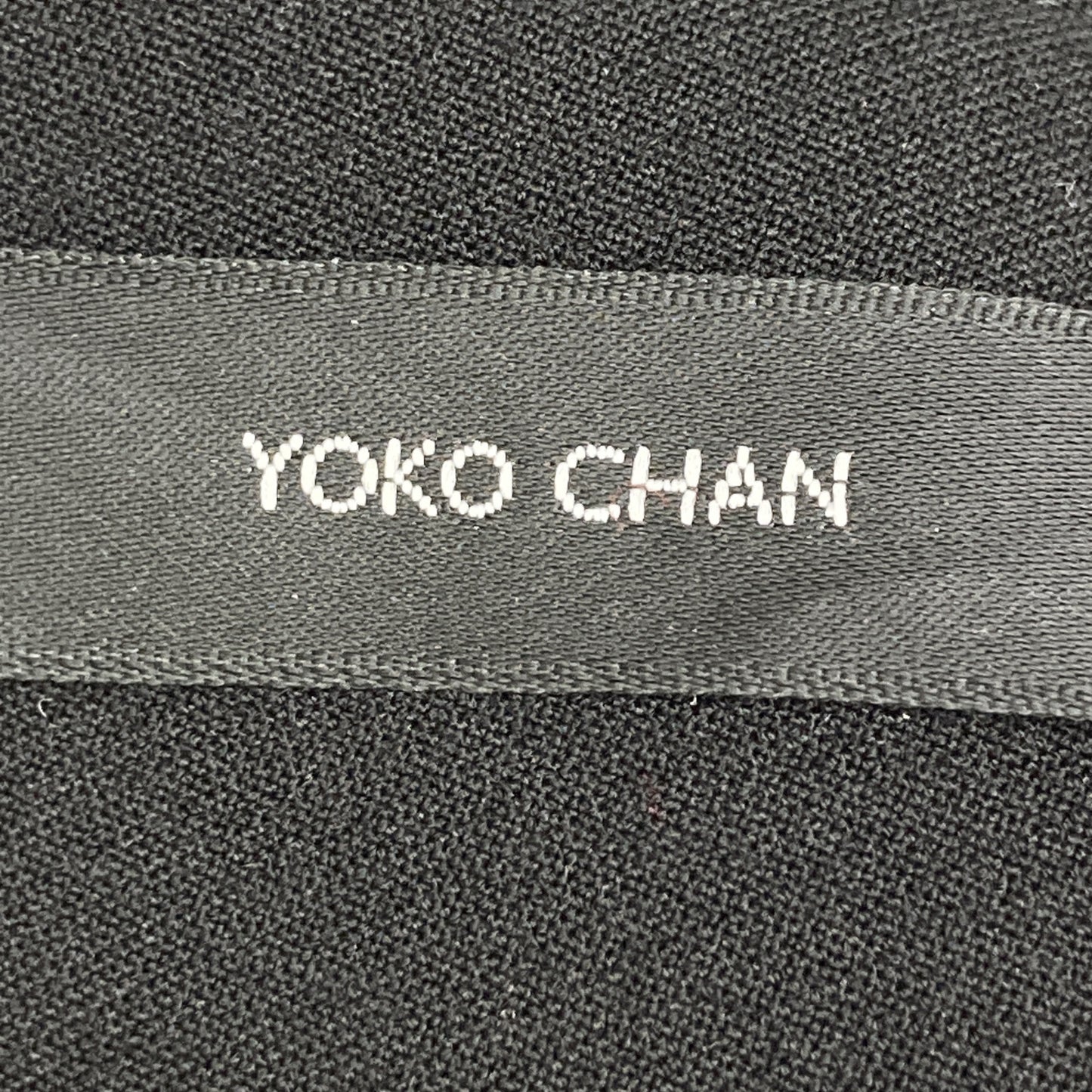 YOKOCHAN ヨーコチャン YCB-421-285 ﾌﾞﾗｯｸ ﾚｰﾖﾝ混 ｷﾞｬｻﾞｰｽﾘｰﾌﾞﾊﾟｰﾙﾌﾞﾗｳｽ トップス 36