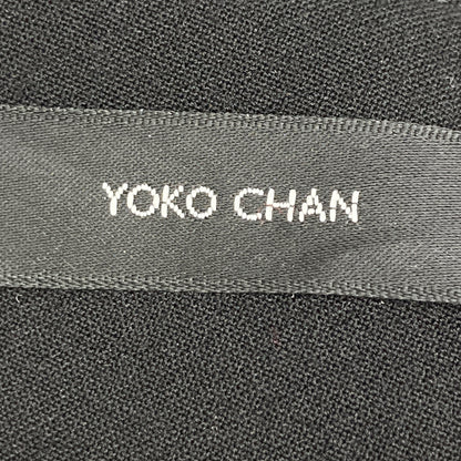 YOKOCHAN ヨーコチャン YCB-421-285 ﾌﾞﾗｯｸ ﾚｰﾖﾝ混 ｷﾞｬｻﾞｰｽﾘｰﾌﾞﾊﾟｰﾙﾌﾞﾗｳｽ トップス 36