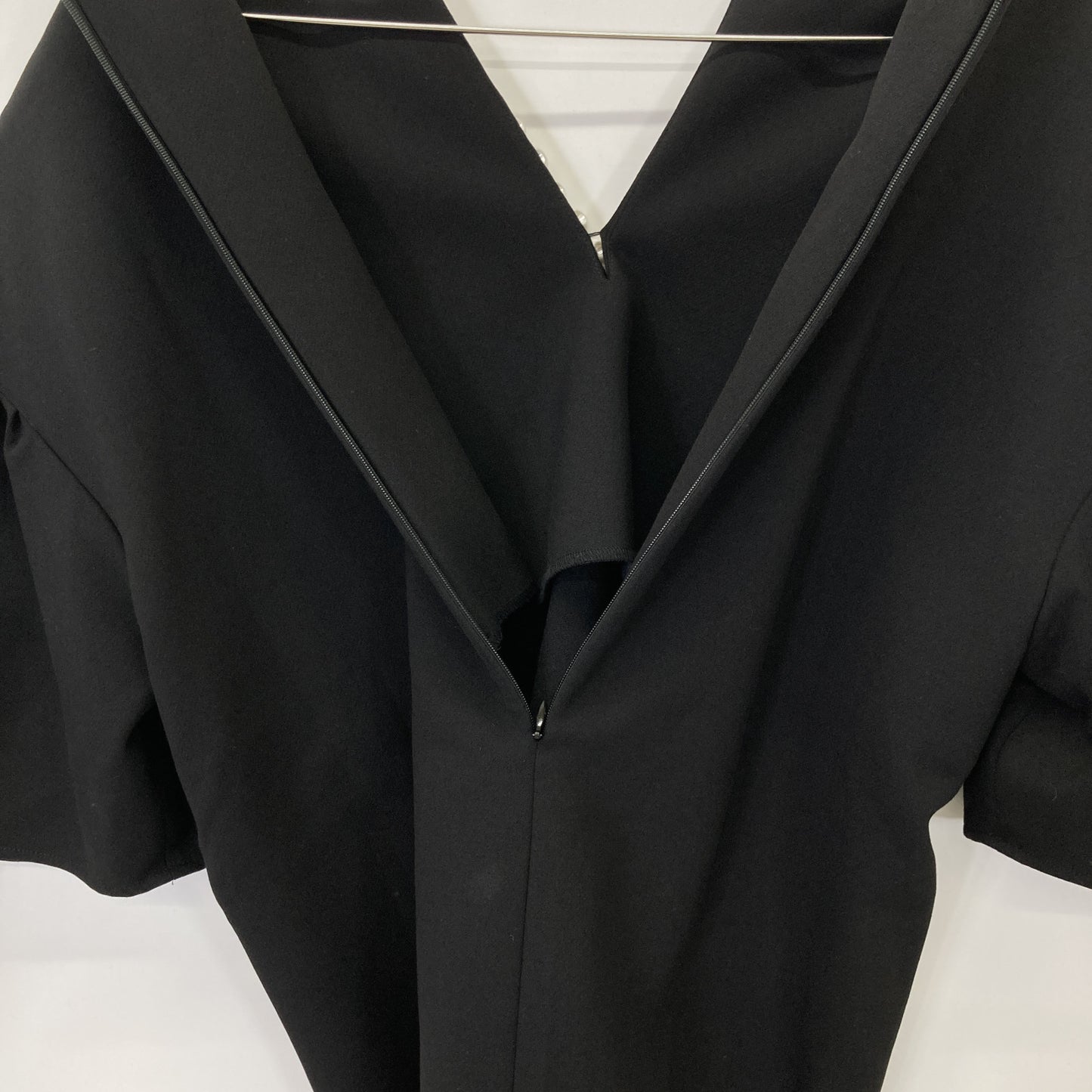 YOKOCHAN ヨーコチャン YCB-421-285 ﾌﾞﾗｯｸ ﾚｰﾖﾝ混 ｷﾞｬｻﾞｰｽﾘｰﾌﾞﾊﾟｰﾙﾌﾞﾗｳｽ トップス 36