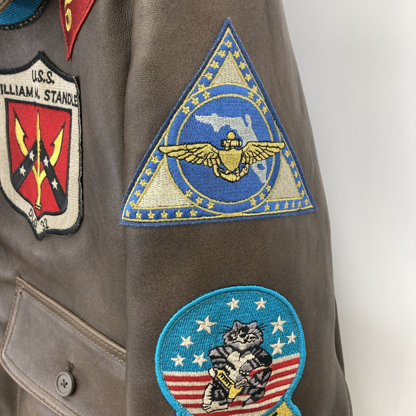 AVIREX アヴィレックス 6181013 ﾌﾞﾗｳﾝ G-1 ﾄｯﾌﾟｶﾞﾝ ﾌﾗｲﾄｼﾞｬｹｯﾄ ジャケット L