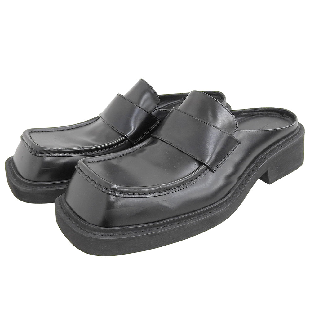 BALENCIAGA バレンシアガ スクエアトゥ インスペクター ミュール シューズ メンズ ブラック43 693778 シューズ 43