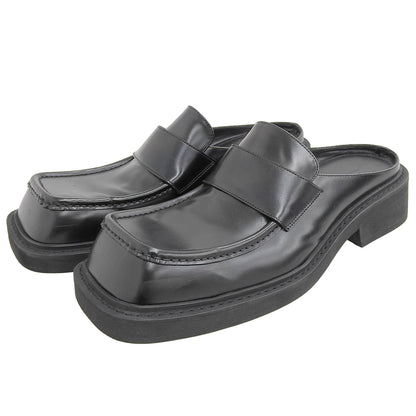 BALENCIAGA バレンシアガ スクエアトゥ インスペクター ミュール シューズ メンズ ブラック43 693778 シューズ 43