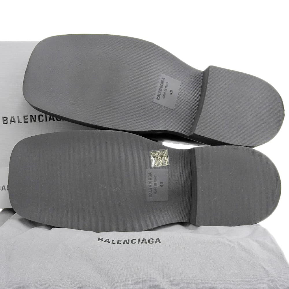 BALENCIAGA バレンシアガ スクエアトゥ インスペクター ミュール シューズ メンズ ブラック43 693778 シューズ 43