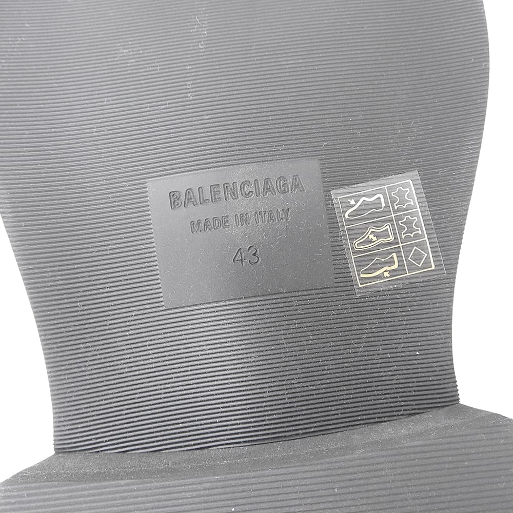 BALENCIAGA バレンシアガ スクエアトゥ インスペクター ミュール シューズ メンズ ブラック43 693778 シューズ 43