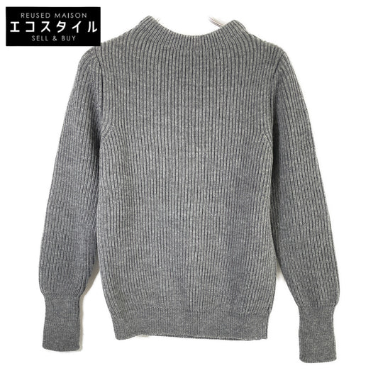 Andersen-Andersen アンデルセンアンデルセン ｸﾞﾚｰ ｳｰﾙ100 ﾌｨﾝｶﾞｰﾎｰﾙﾌﾟﾙｵｰﾊﾞｰﾆｯﾄ トップス XS