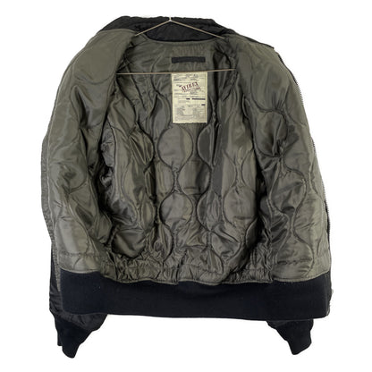 AVIREX アヴィレックス 652201 ﾌﾞﾗｯｸ CWU-45P 精鋭集団 裏ｷﾙﾄ ﾐﾘﾀﾘｰﾌﾗｲﾄｼﾞｬｹｯﾄ ジャケット S